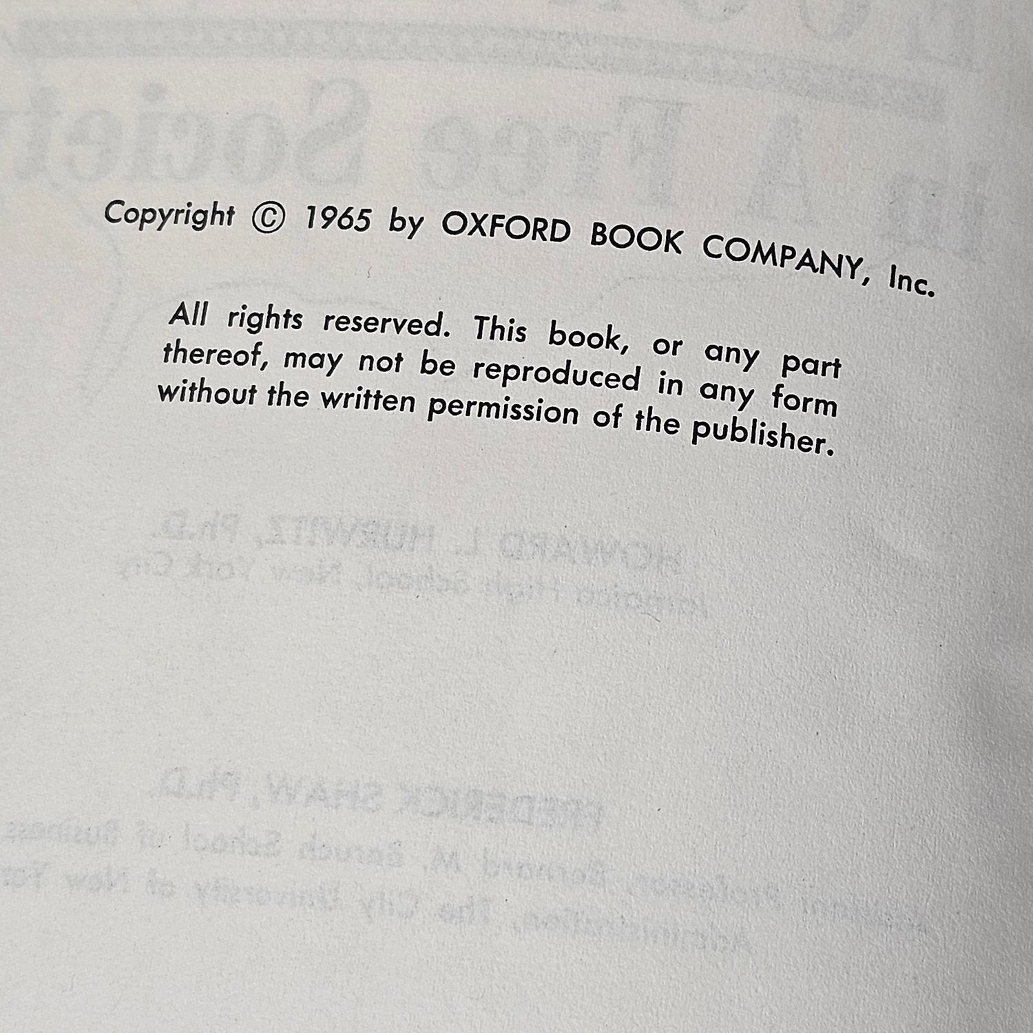 Economics in a Free Society by Hurwitz & Shaw Vintage 1960s Textbook - Image 8