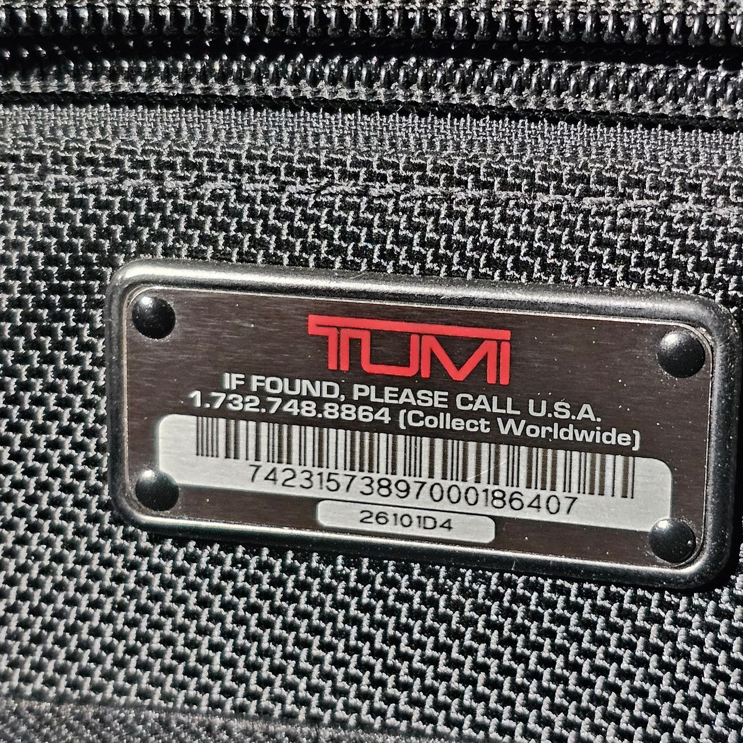 TUMI Alpha Black Nylon Leather Briefcase Laptop Bag 26101D4 - Image 11