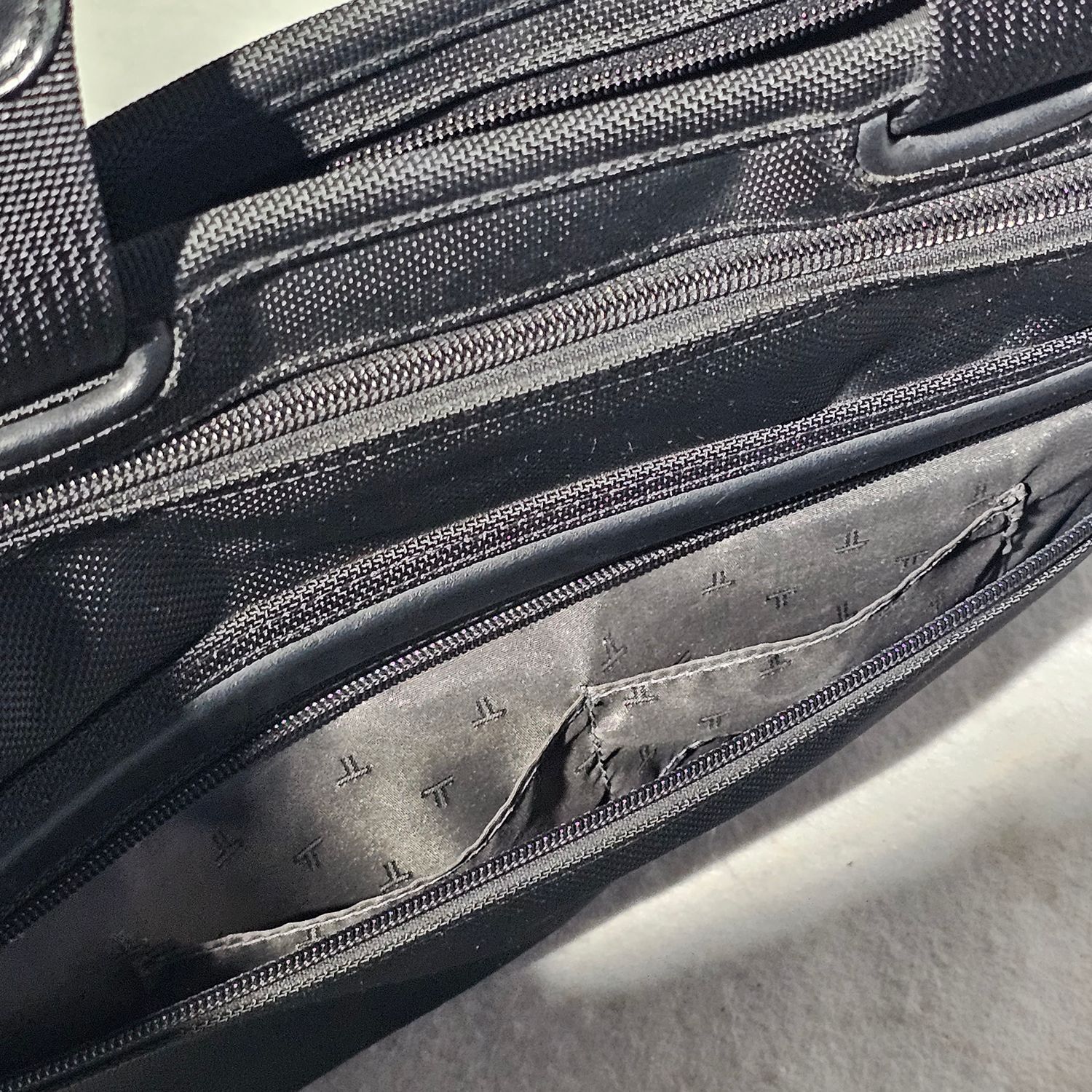 TUMI Alpha Black Nylon Leather Briefcase Laptop Bag 26101D4 - Image 12