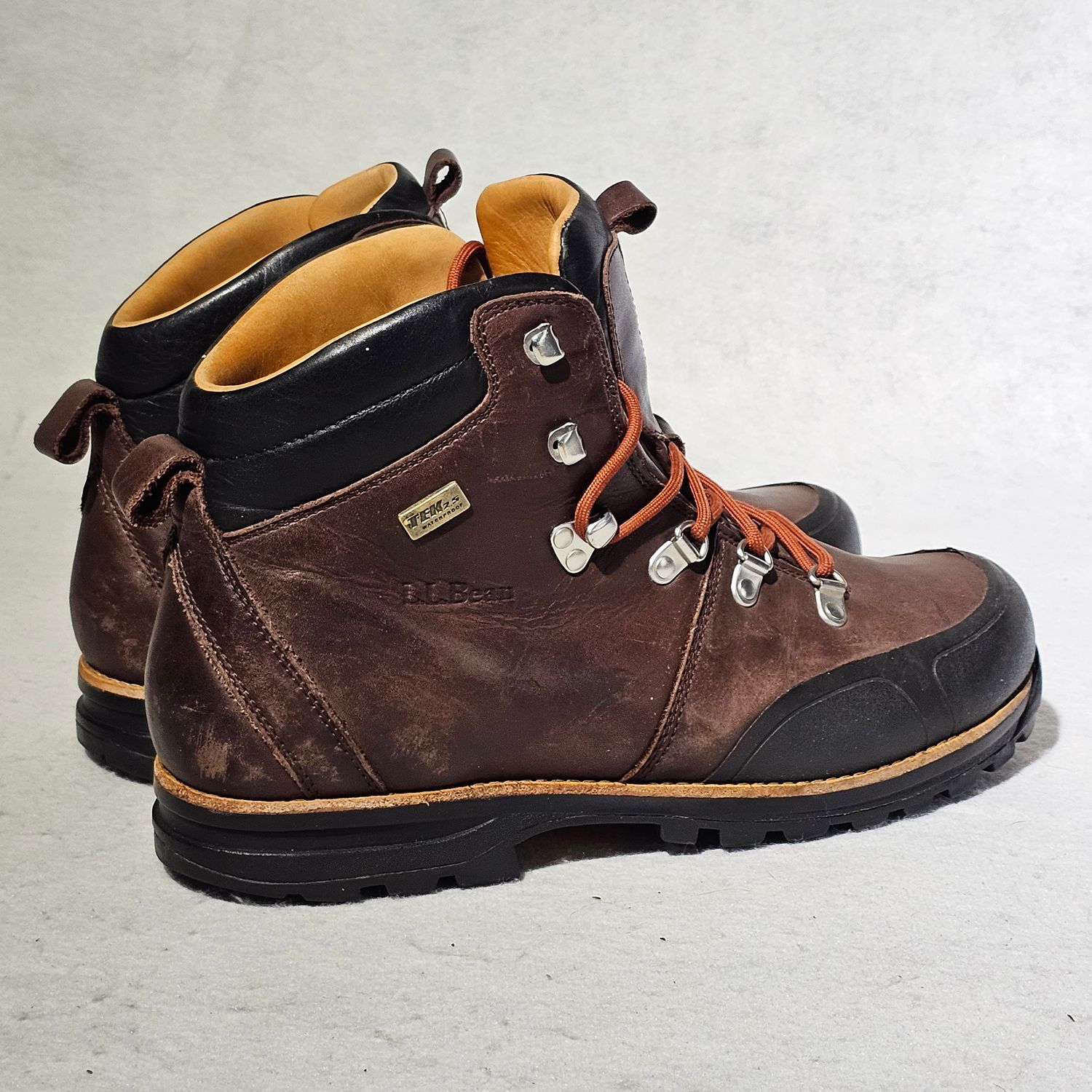 L.L. Bean Katahdin Vibram Hiking Boots Men's 10.5M Brown Leather - Image 12