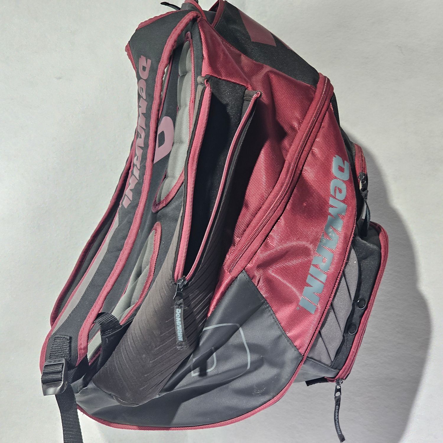 DeMarini Baseball Softball Bat Backpack Bag Maroon Black Large - Image 12