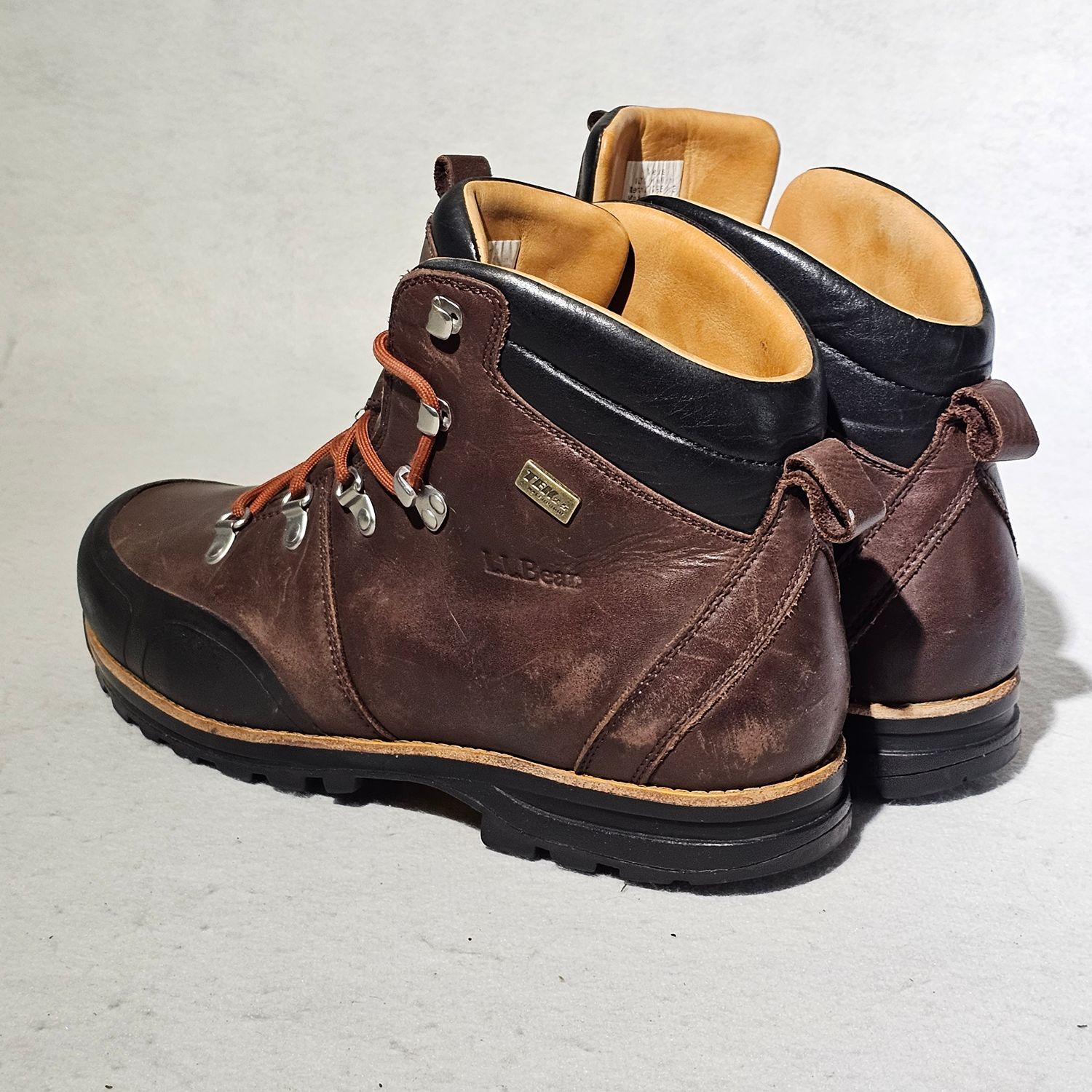 L.L. Bean Katahdin Vibram Hiking Boots Men's 10.5M Brown Leather - Image 13