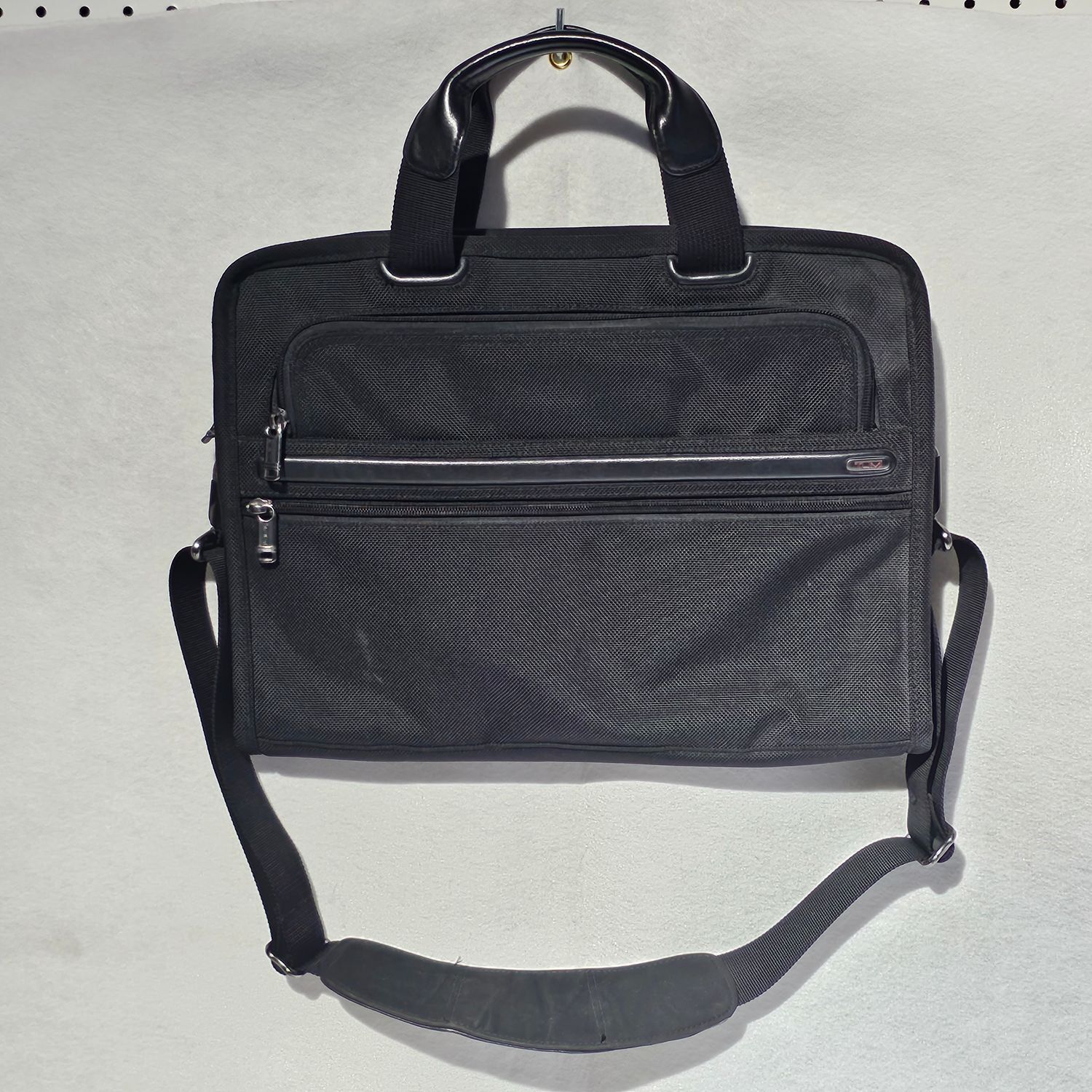 TUMI Alpha Black Nylon Leather Briefcase Laptop Bag 26101D4 - Image 15