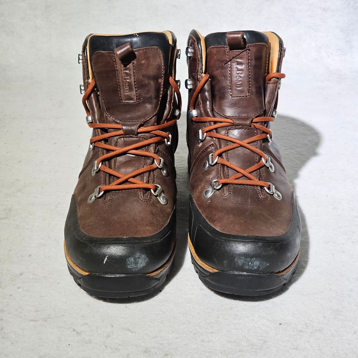 L.L. Bean Katahdin Vibram Hiking Boots Men's 10.5M Brown Leather - Image 16