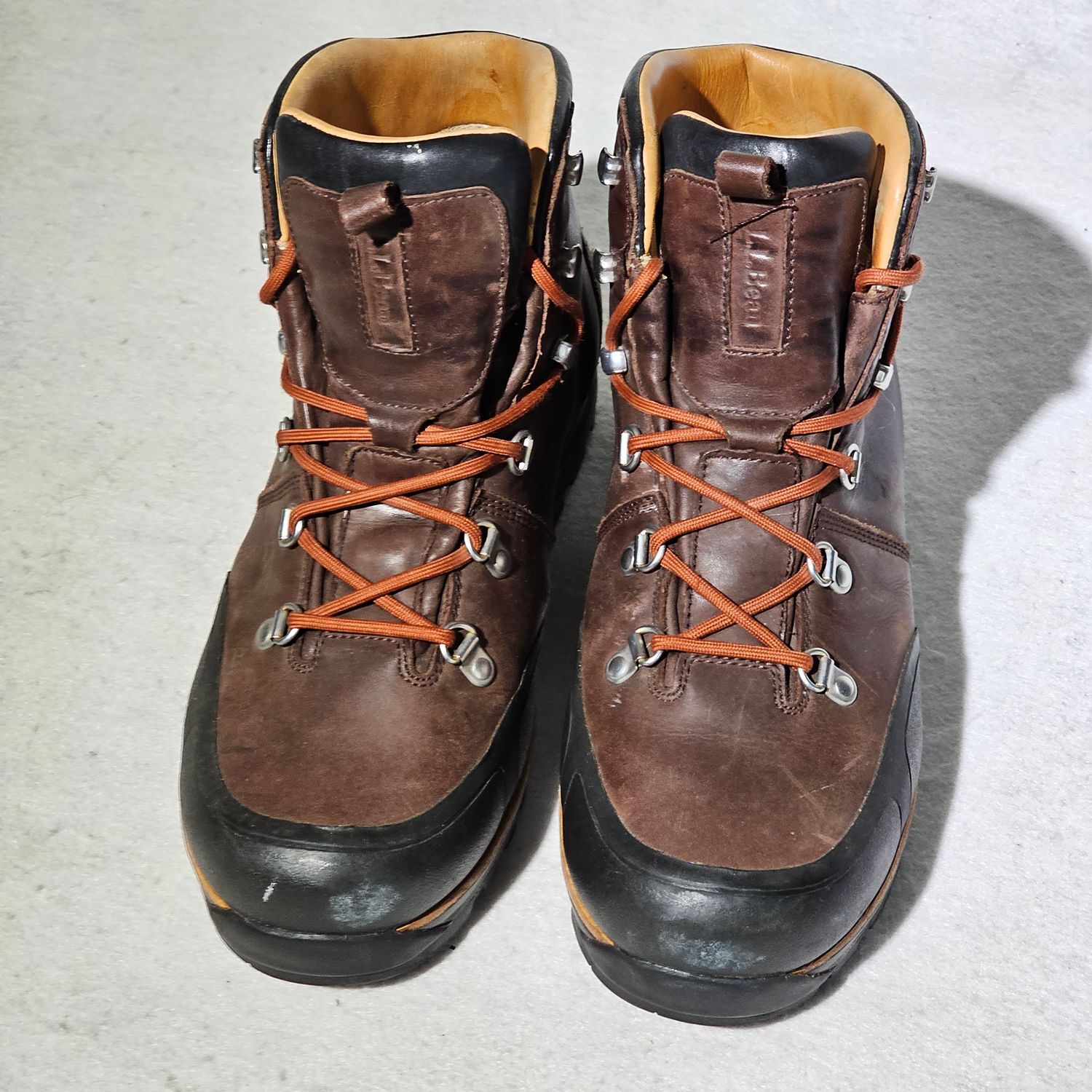 L.L. Bean Katahdin Vibram Hiking Boots Men's 10.5M Brown Leather - Image 17