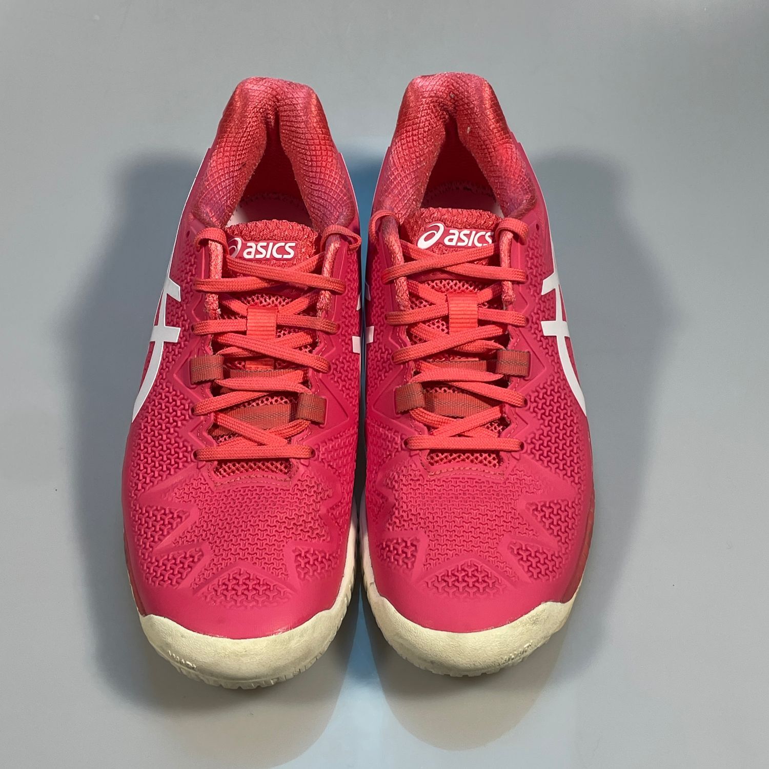 ASICS Gel-Resolution Pink Tennis Shoes Size 8 US Synthetic Upper - Image 9
