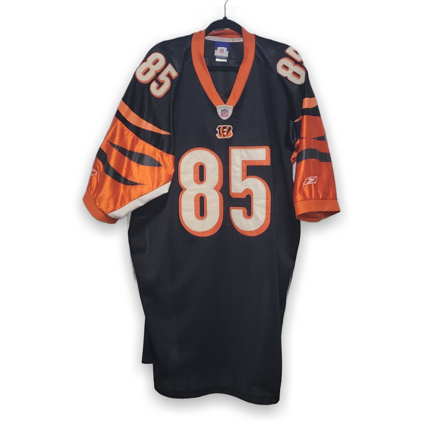 Reebok NFL Chad Johnson #85 Bengals Jersey Size 58 Men's Black