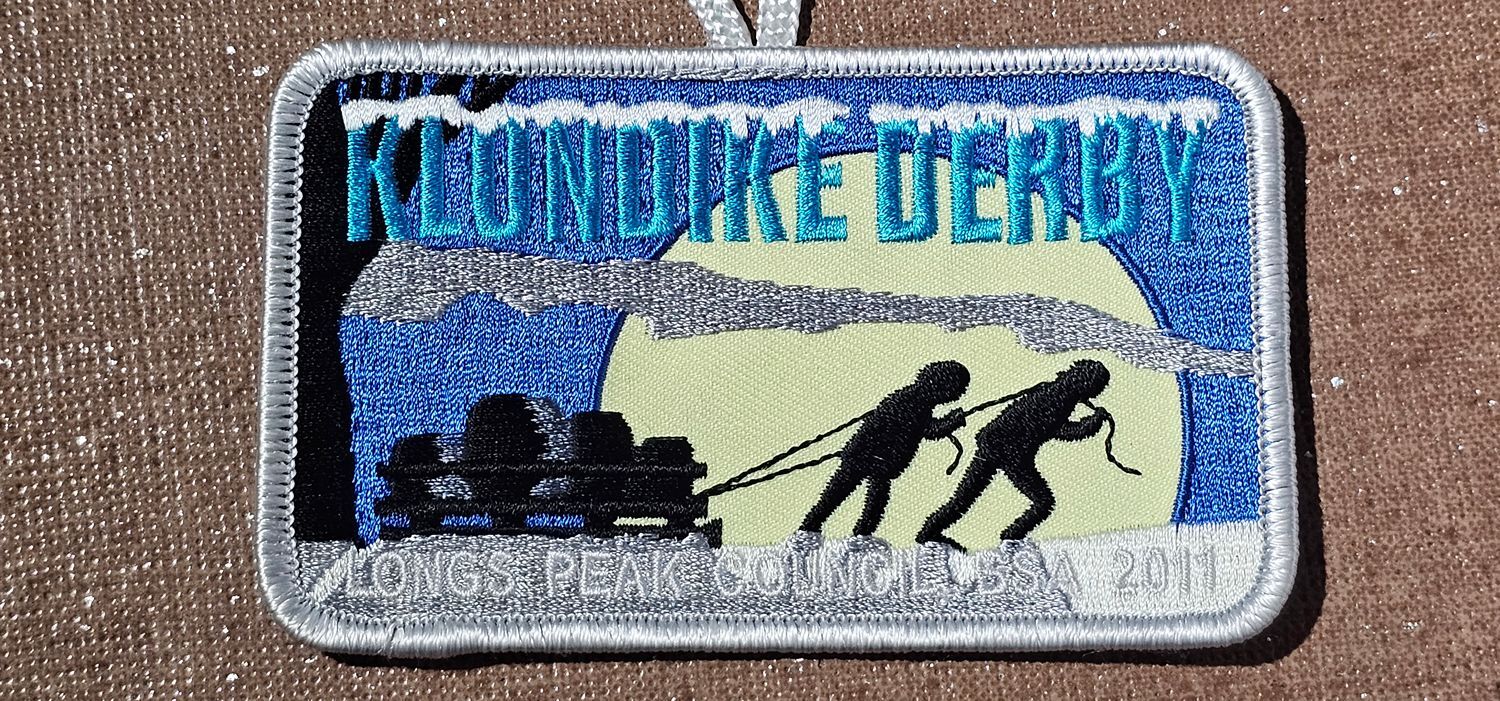 Klondike Derby Longs Peak Council 2011 Embroidered Patch Shelby Patch Co. - Image 2