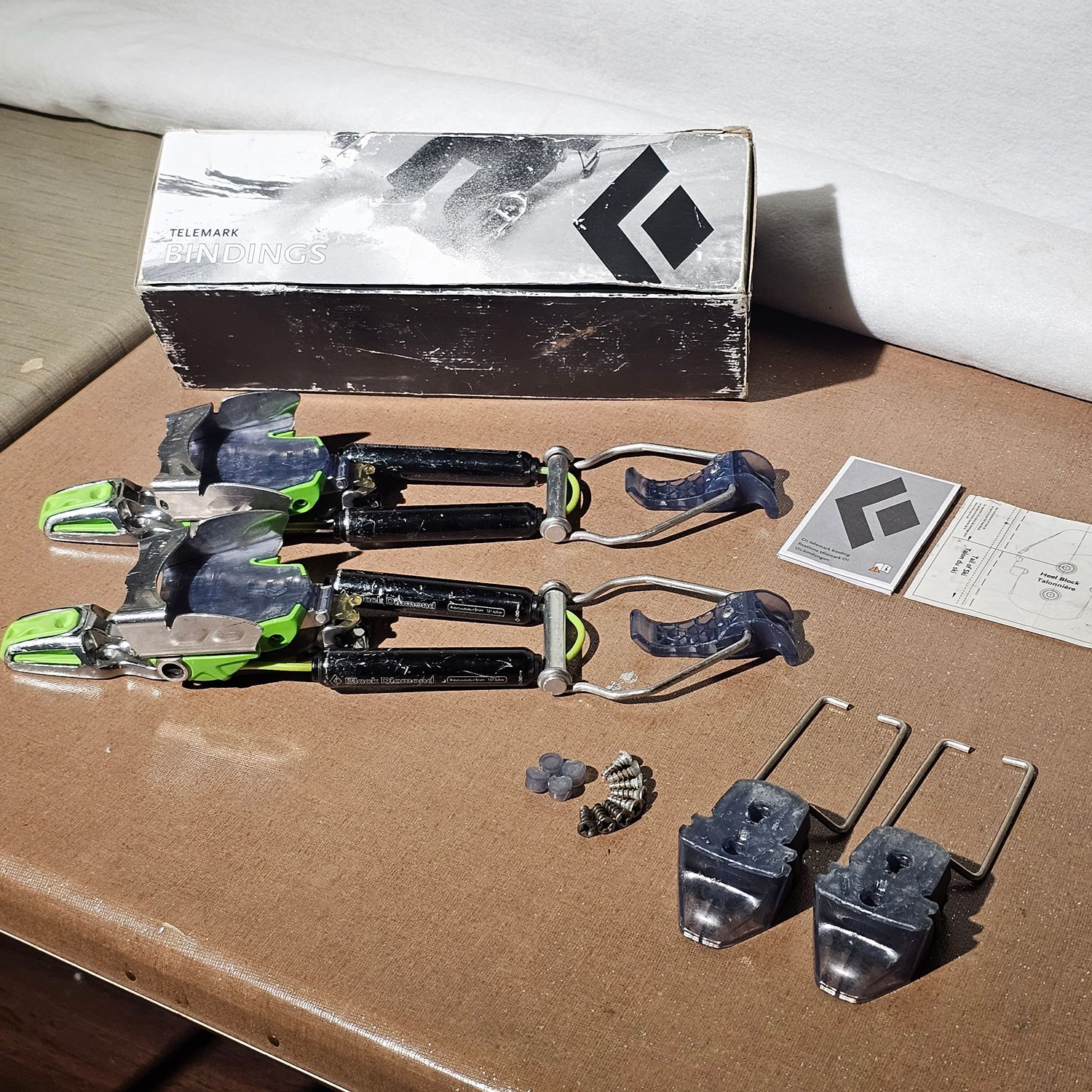 Black Diamond O1 Telemark Ski Bindings Ridiculously Stiff BD101370 - Image 2