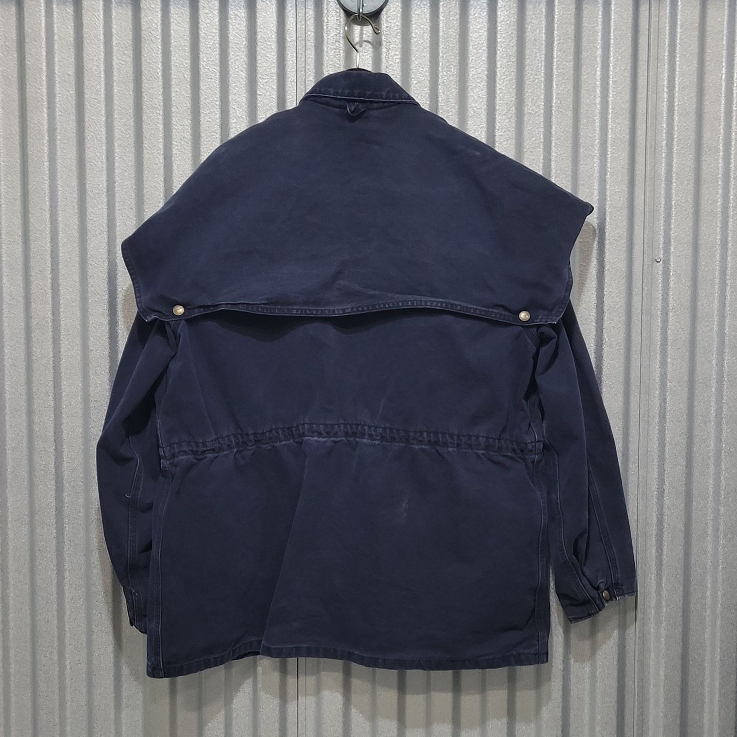 Carhartt Navy Field Coat Jacket Men's Large CW083 Canvas Workwear - Image 2
