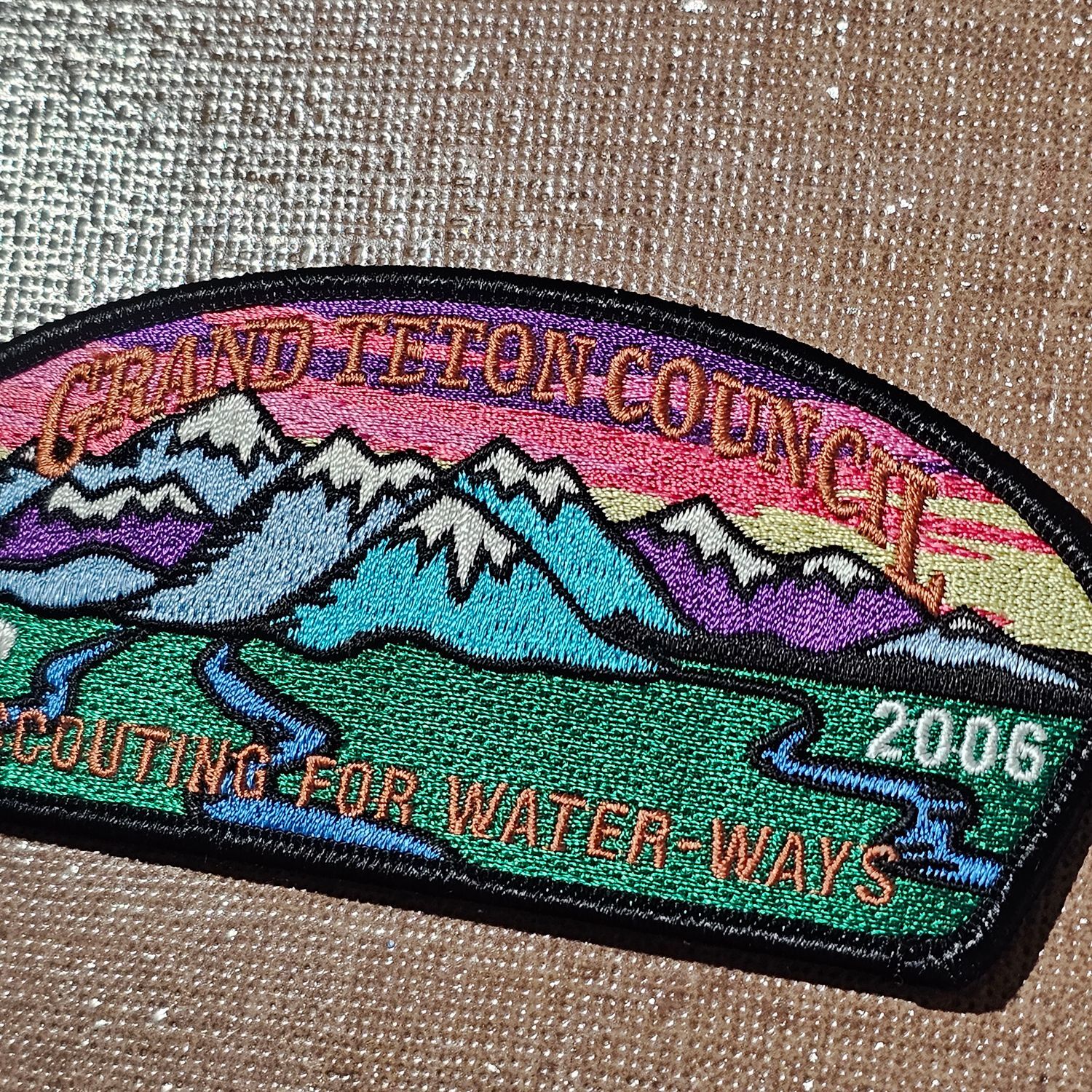 2006 Grand Teton Council Scouting for Water-Ways BSA Patch - Image 3