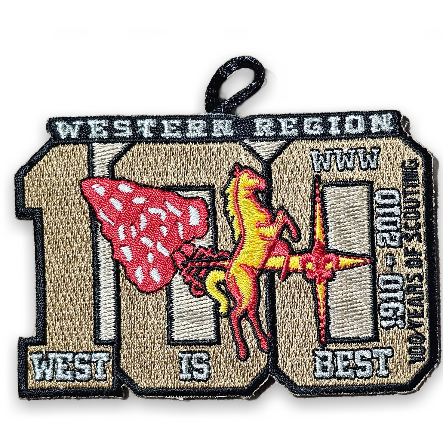 Western Region 100 Years of Scouting 1910-2010 Embroidered Patch