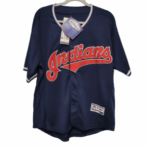 Majestic Cleveland Indians Jersey Chief Wahoo Logo Men's Size L