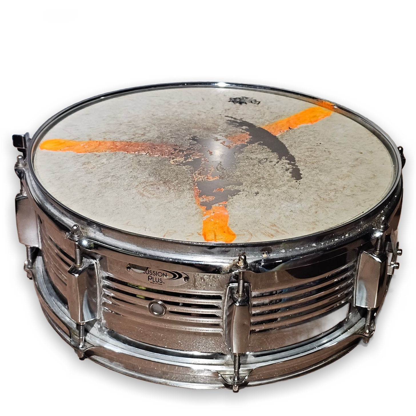 Percussion Plus Snare Drum Chrome 14" Remo UX Head Used