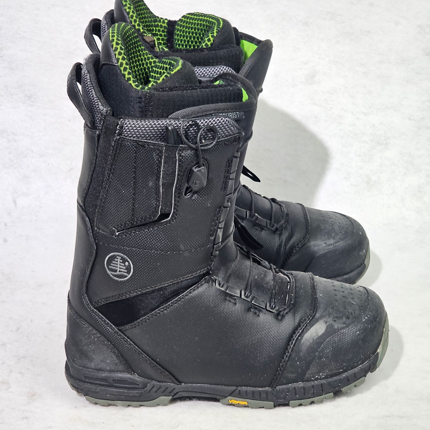 Burton Tourist Men's Snowboard Boots Size 8.5 Black Vibram Sole - Image 7
