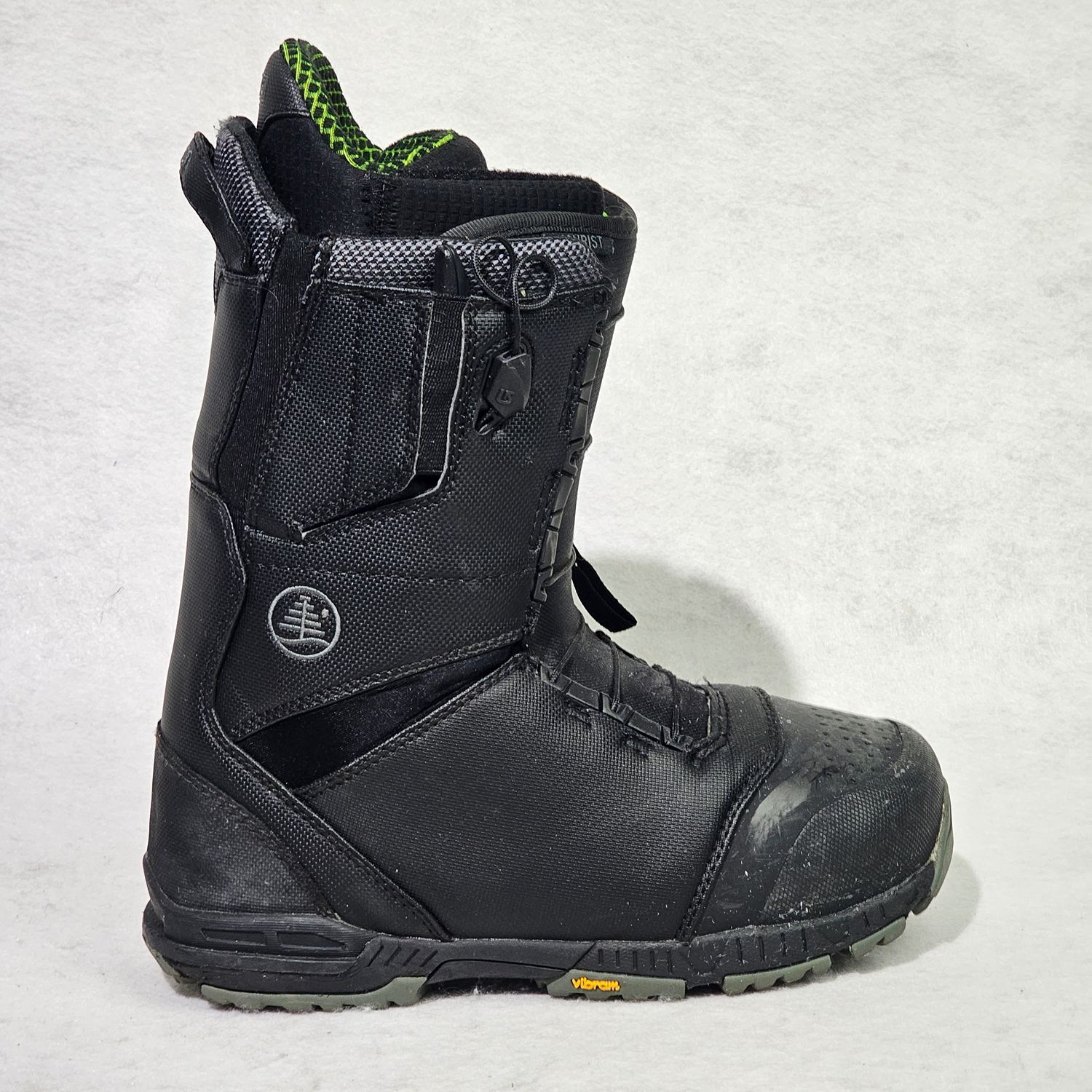 Burton Tourist Men's Snowboard Boots Size 8.5 Black Vibram Sole - Image 8