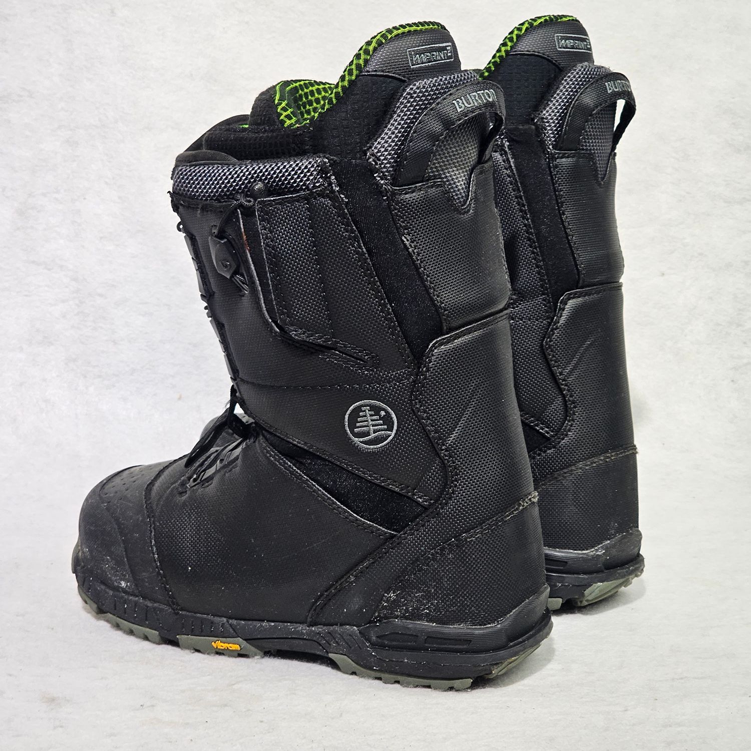 Burton Tourist Men's Snowboard Boots Size 8.5 Black Vibram Sole - Image 9