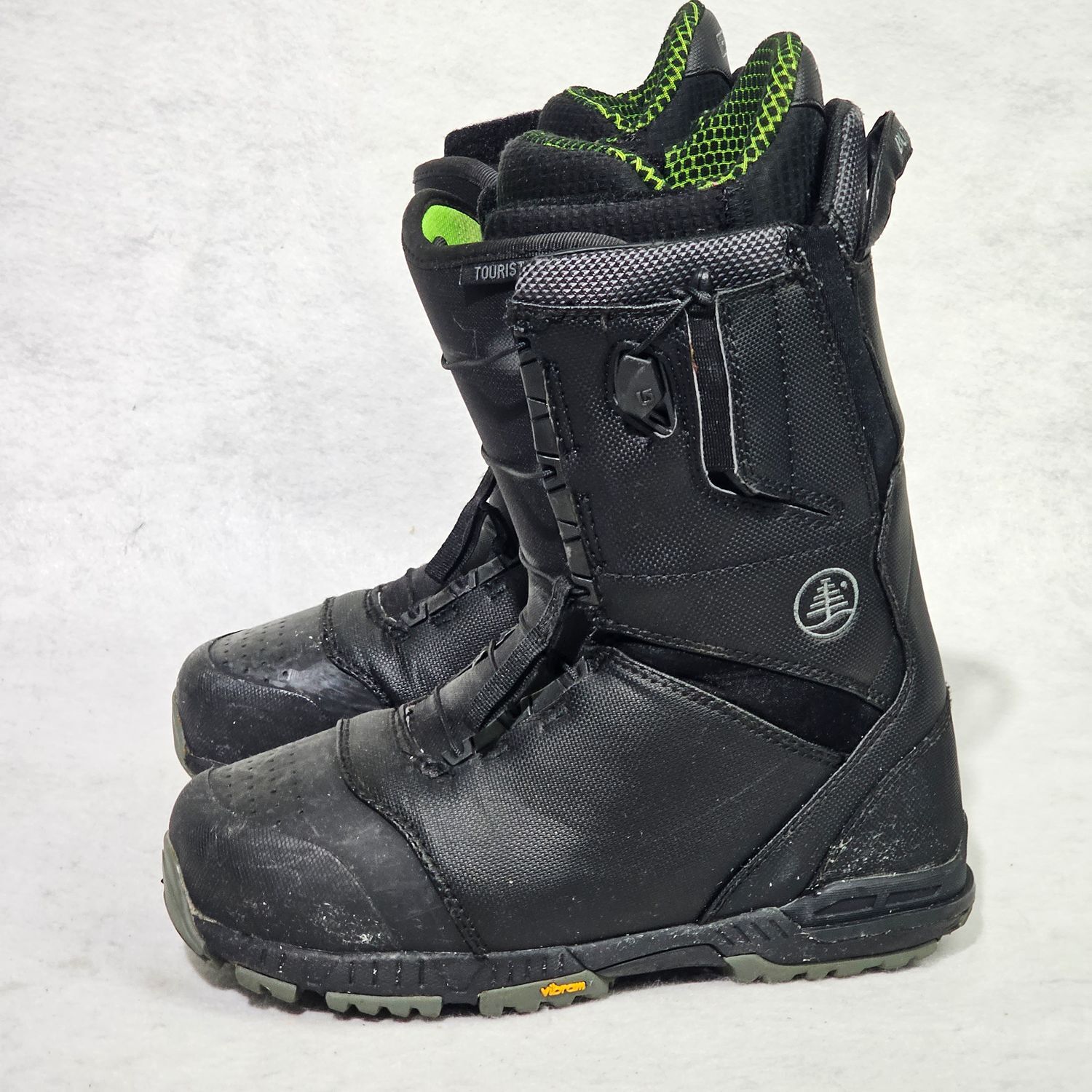 Burton Tourist Men's Snowboard Boots Size 8.5 Black Vibram Sole - Image 10
