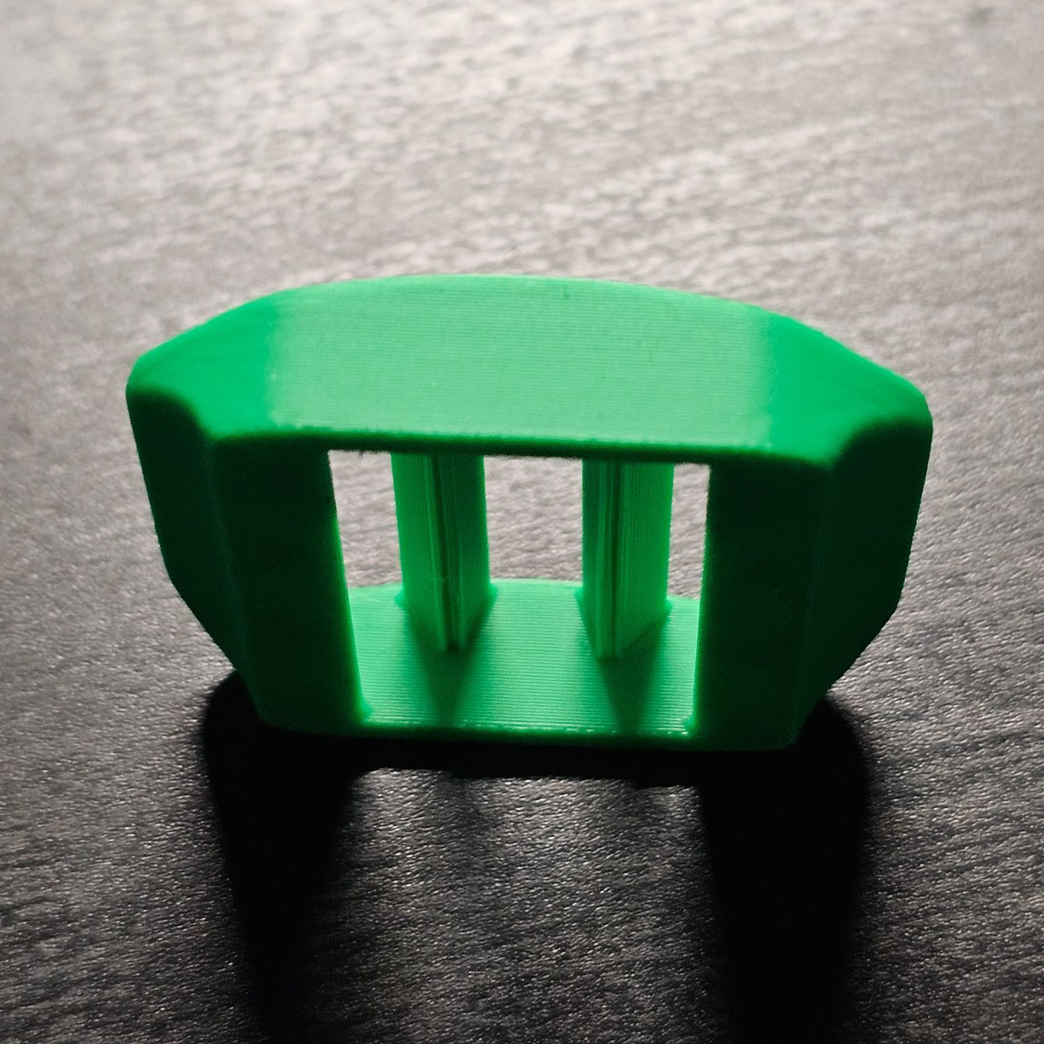 Green 3D Printed Backpack Strap Adjuster Clip 1in Webbing - Image 2